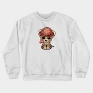 Cute Baby Bear Firefighter Crewneck Sweatshirt